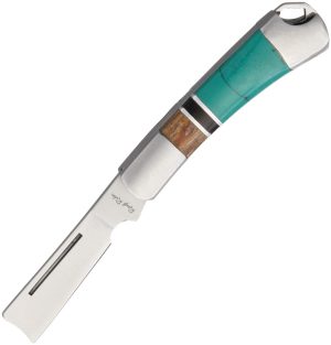 Rough Rider Turquoise Mini Razor Folder (1.38″)