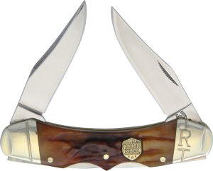Rough Rider Double Lock Brown Stag Bone