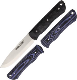 Real Steel Bushcraft Set Black/Blue (4″)