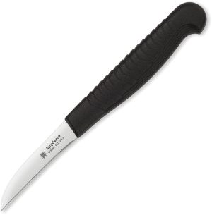 Spyderco Mini Paring Plain Black (2.13″)