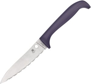 Spyderco Counter Puppy Purple Serrated (3.5″)