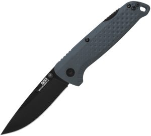 SOG Adventurer Lockback Gray/Blk (3″)