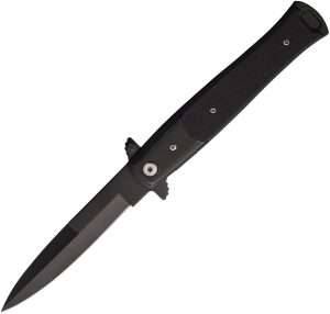 S-TEC Stiletto Style Linerlock Black (3.75″)