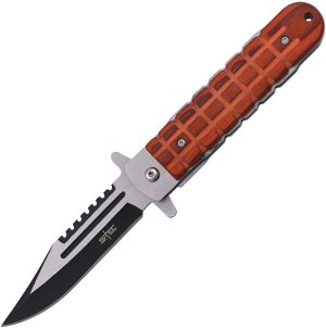 S-TEC Linerlock A/O Brown Wood (3.5″)