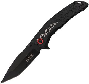 S-TEC Linerlock A/O Black/Red (3.5″)