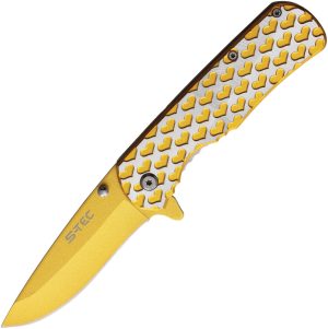S-TEC Heart Linerlock Gold A/O (3.25″)