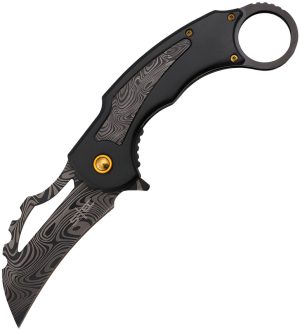 S-TEC Karambit Linerlock A/O Black (3.25″)