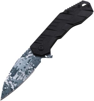 Tac Force Linerlock Digi Camo A/O Black