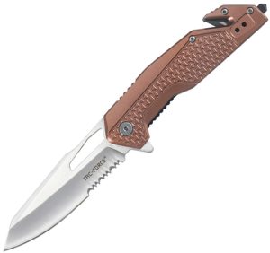 Tac Force Rescue Linerlock A/O Brown