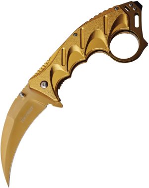 Tac Force Karambit Linerlock A/O Gold (3.5″)