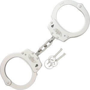 Uzi Handcuffs Silver finish