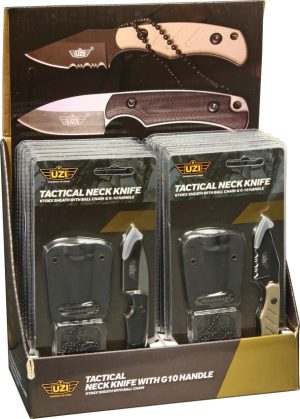 Uzi Tactical Neck Knife Display (3.5″)