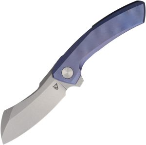 Vanguard Mini Cleaver Framelock Blue (3″)
