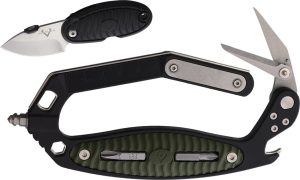 V NIVES C.R.A.B. Black Green Handle