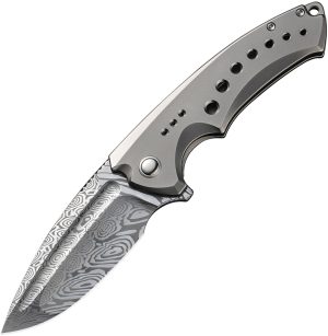 We Knife Co Ltd Nexusia Framelock Damascus (3.5″)