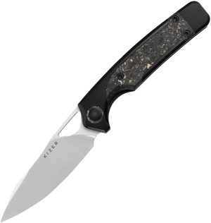 Kizer Cutlery Ara Linerlock Gold Flake (3″)