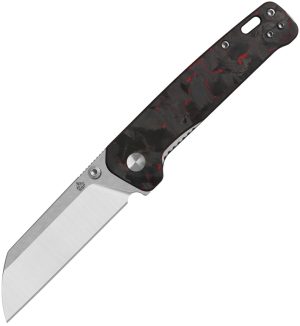 QSP Knife Penguin V2 Linerlock Red CF (3″)