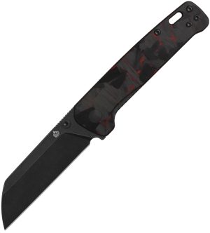 QSP Knife Penguin V2 Linerlock Red CF (3″)