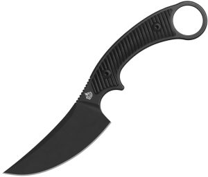 QSP Knife Viper Fixed Blade BSW Black (4″)