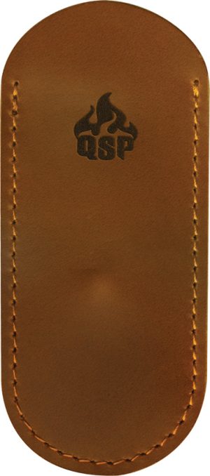 QSP Knife Leather Sheath Lt Brn