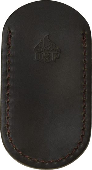 QSP Knife Leather Sheath Dark Brown