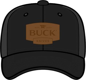 Buck Mesh Snapback Hat Blk