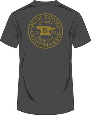 Buck Coin Badge T-Shirt Gray LG