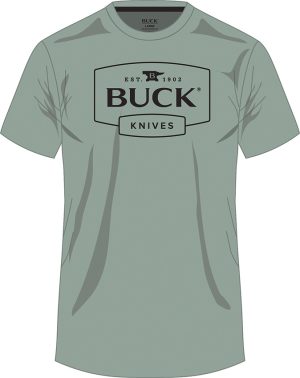 Buck Logo T-Shirt Sage LG