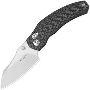 Kizer Cutlery Mini Bulldog Clutch Lock CF (2.5″)