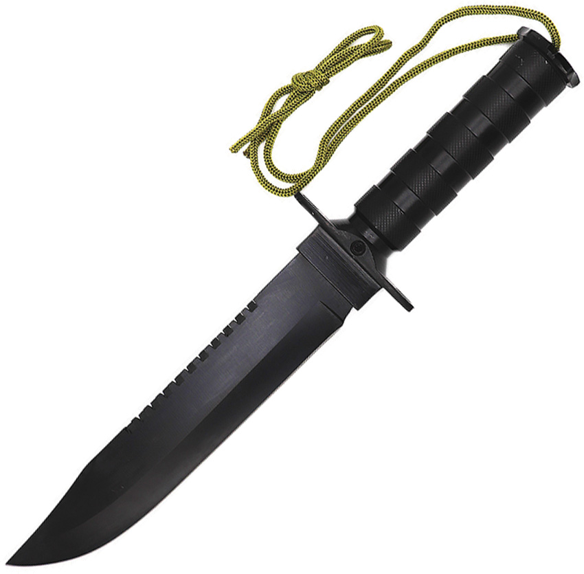 Elitedge Survival Fixed Blade Black (8.25&Quot;) ElitEdge Survival Fixed Blade Black (8.25")