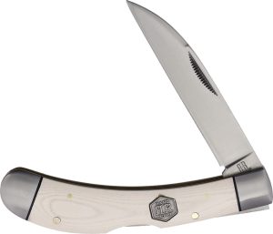 Rough Rider Lockback White Micarta