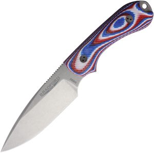Bradford Knives Guardian 3 Red,White,Blue (3.5″)