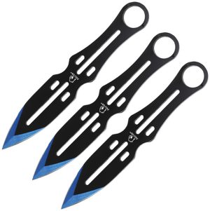 Falcon Throwing Knife Set Blue (2″)