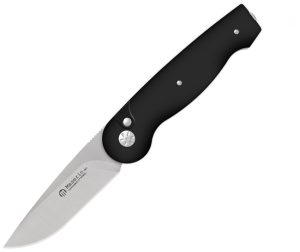 Maserin Summit Button Lock Black G10 (3.25″)