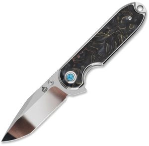 QSP Knife Nebula Linerlock Brass Copp (3″)