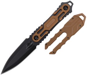 Tac Force Fixed Blade Brown (2.88″)