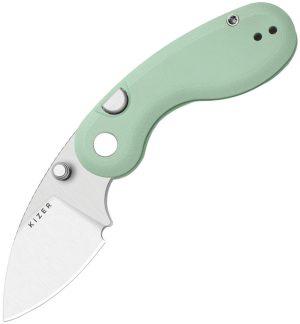 Kizer Cutlery Microbe Button Linerlock Grn (2.13″)