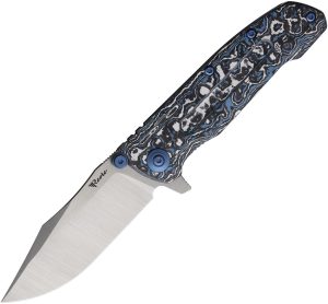 Reate Knives 9DV2 Framelock Frost Fat CF