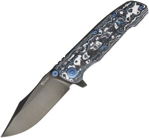 Reate Knives 9DV2 Framelock Frost Fat CF