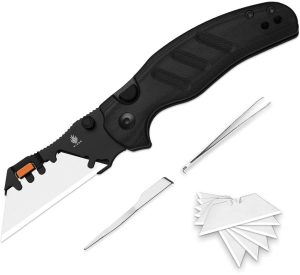 Kizer Cutlery C01C Uti 2 Button Lock Black (2.88″)