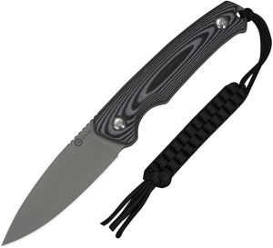 Civivi Altus Fixed Blade Blk/Gry (3″)