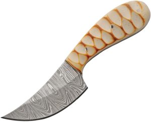 Damascus Skinner Burnt Bone (2.75″)