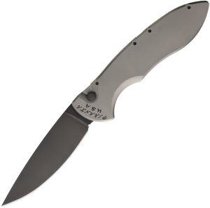Piranha Knives Auto Fusion Buttonlock Blk Gry (3.5″)