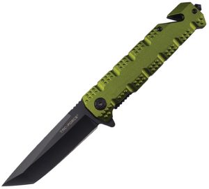 Tac Force Rescue Linerlock A/O Green (3.5″)