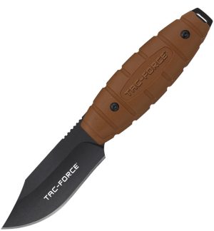 Tac Force Fixed Blade Brown (4.25″)