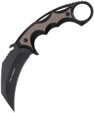 Tac Force Fixed Blade Brown (3.5″)