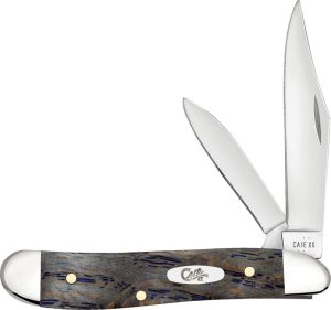 Case Cutlery Peanut Blue Curly Oak
