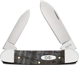 Case Cutlery Canoe Blue Curley Oak