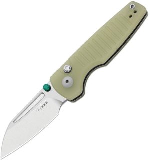Kizer Cutlery Parakeet Button Linerlock Glow (2.5″)