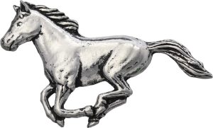 TS Brown Running Horse Pin